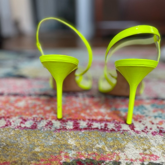 Neon Green Manolo Blahnik Heels - Picture 3 of 8